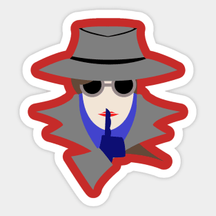 Lady Grey shush (cauc): A Cybersecurity Design Sticker